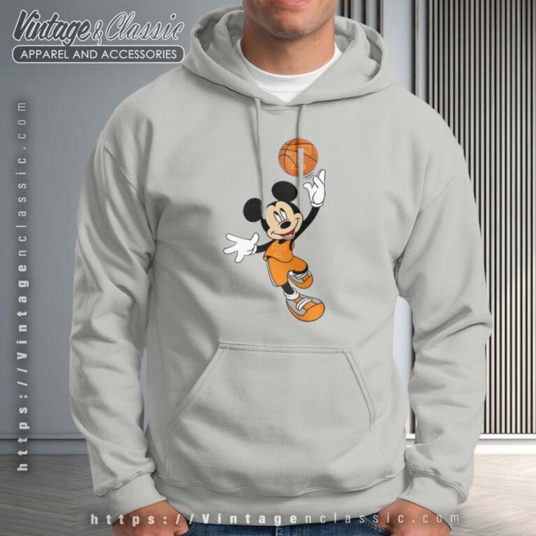 Tennessee Volunteers Mickey Basketball NCAA March Madness Hoodie Tennessee Volunteers Mickey Basketball NCAA March Madness Hoodie