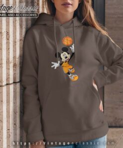 Tennessee Volunteers Mickey Basketball NCAA March Madness Hoodie Women