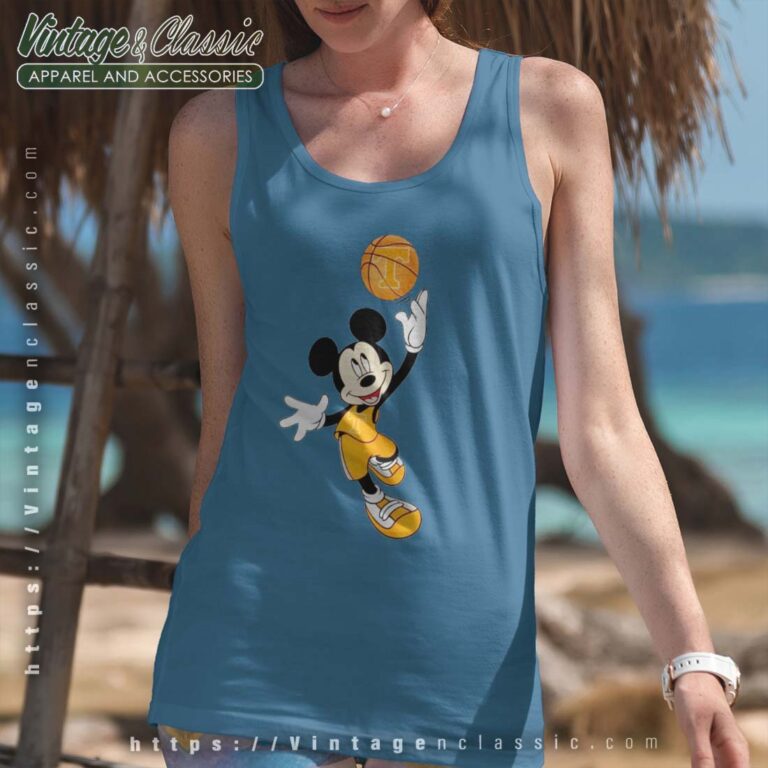 Tennessee Volunteers Mickey Basketball NCAA March Madness Tank Tennessee Volunteers Mickey Basketball NCAA March Madness Tank