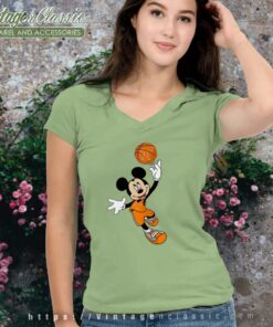 Tennessee Volunteers Mickey Basketball NCAA March Madness Vneck