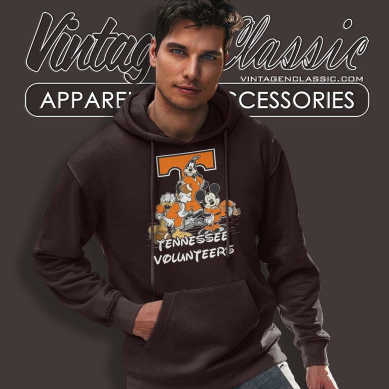 Tennessee Volunteers Mickey Mouse Donald Duck Goofy Hoodie Tennessee Volunteers Mickey Mouse Donald Duck Goofy Hoodie