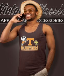 Tennessee Volunteers Snoopy And Woodstock Tank Top Racerback