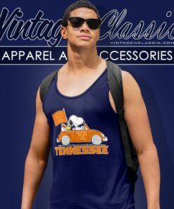 Tennessee Volunteers Snoopy Driving Car Tank Top Racerback