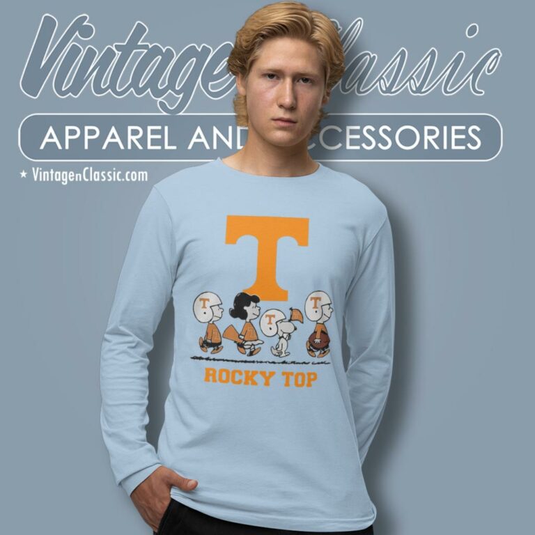 Tennessee Volunteers Snoopy The Peanuts Long Sleeve Tee Tennessee Volunteers Snoopy The Peanuts Long Sleeve Tee
