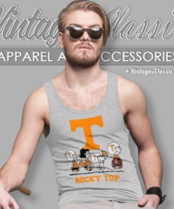 Tennessee Volunteers Snoopy The Peanuts Tank Top Racerback