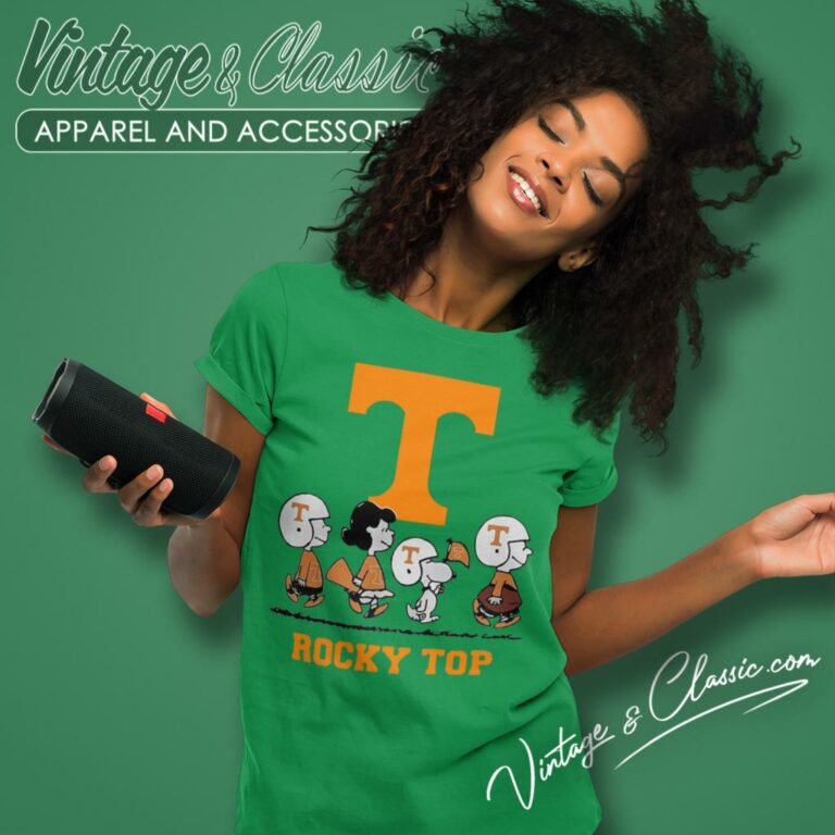 Tennessee Volunteers Snoopy The Peanuts Women T Shirt Tennessee Volunteers Snoopy The Peanuts Women T Shirt