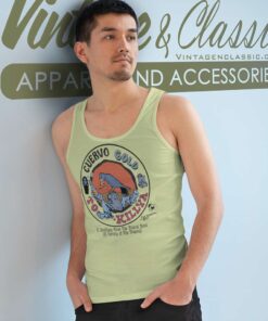 Tequila Drunk Cartoon Humor Tank Top Racerback