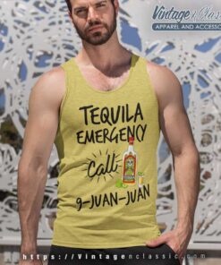Tequila Emergency Call 9 Juan Juan Tank Top Racerback