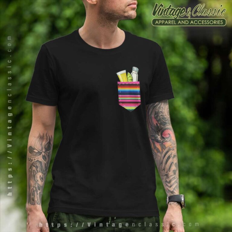 Tequila Lime Salt Shot Pocket T Shirt Tequila Lime Salt Shot Pocket T Shirt
