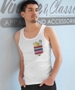 Tequila Lime Salt Shot Pocket Tank Top Racerback