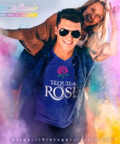 Tequila Rose Strawberry Cream V Neck TShirt