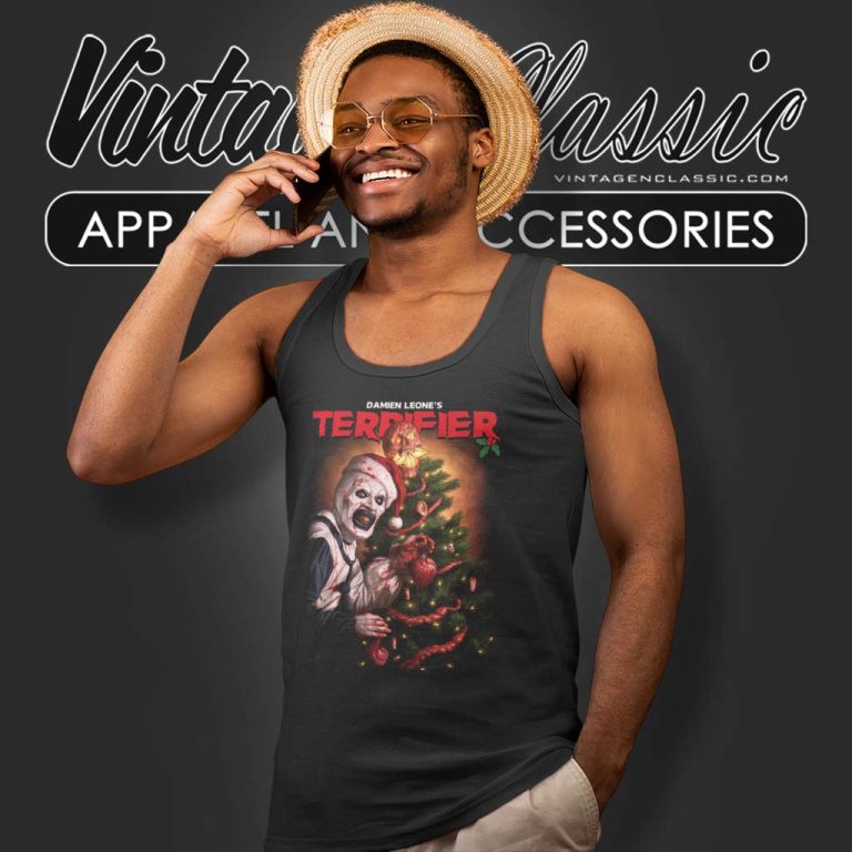 Terrifier Merry Artmas Tank Top Racerback Terrifier Merry Artmas Tank Top Racerback