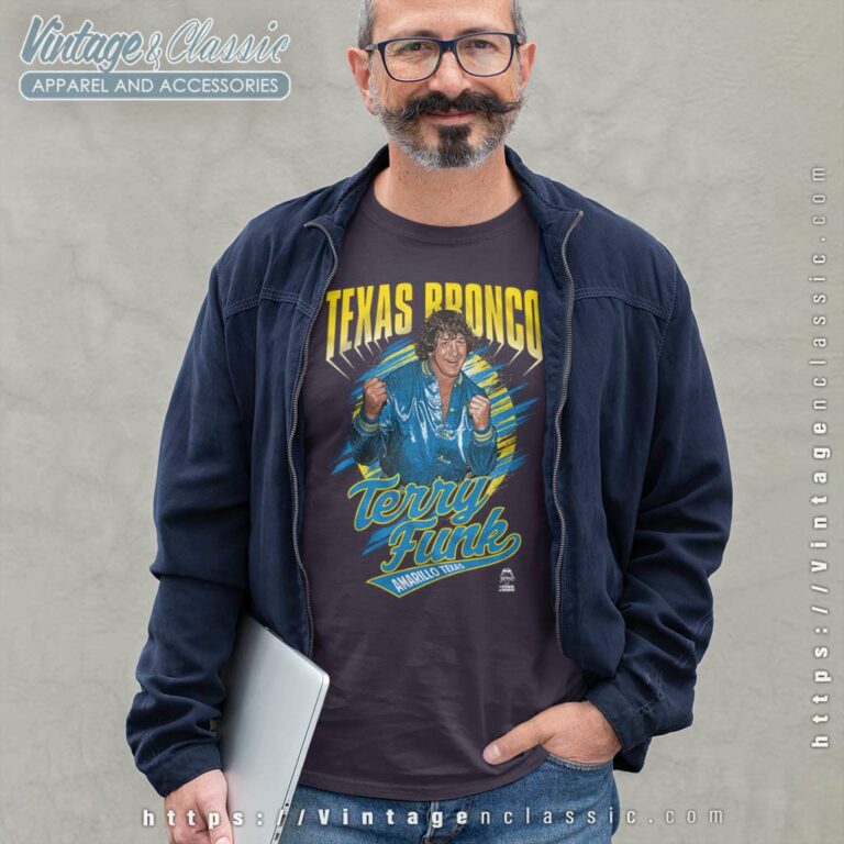 Terry Funk Shirt Texas Bronco 1981 Amarillo Texas Long Sleeve Tee Terry Funk Shirt Texas Bronco 1981 Amarillo Texas Long Sleeve Tee