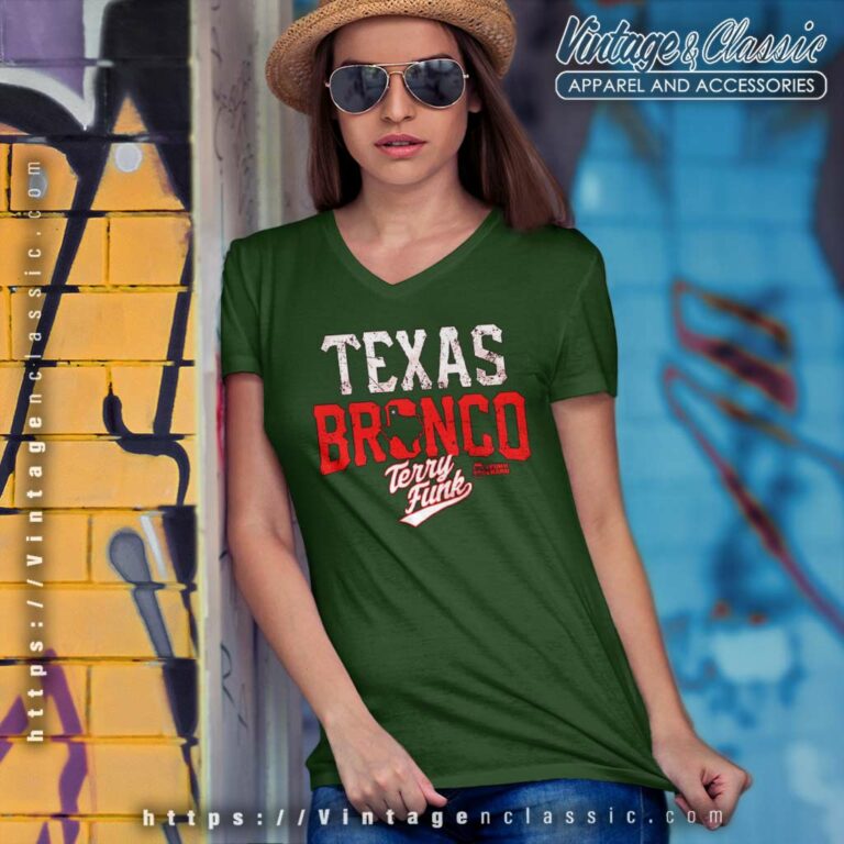 Terry Funk Shirt Texas Bronco Funk And Haru V Neck TShirt Terry Funk Shirt Texas Bronco Funk And Haru V Neck TShirt