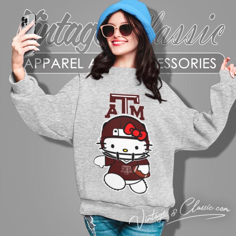 Texas A And M Aggies Hello Kitty Sweatshirt Texas A And M Aggies Hello Kitty Sweatshirt