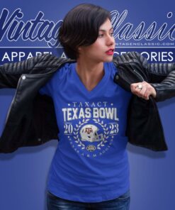 Texas Am Aggies 2023 Taxact Texas Bowl Game V Neck TShirt