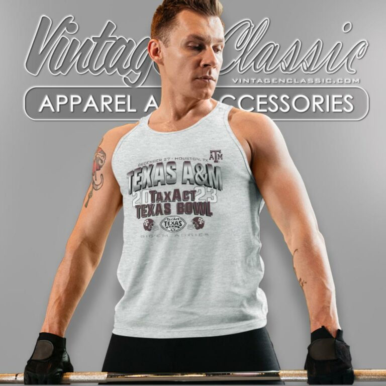 Texas Am Aggies Taxact Texas Bowl 2023 Tank Top Racerback Texas Am Aggies Taxact Texas Bowl 2023 Tank Top Racerback