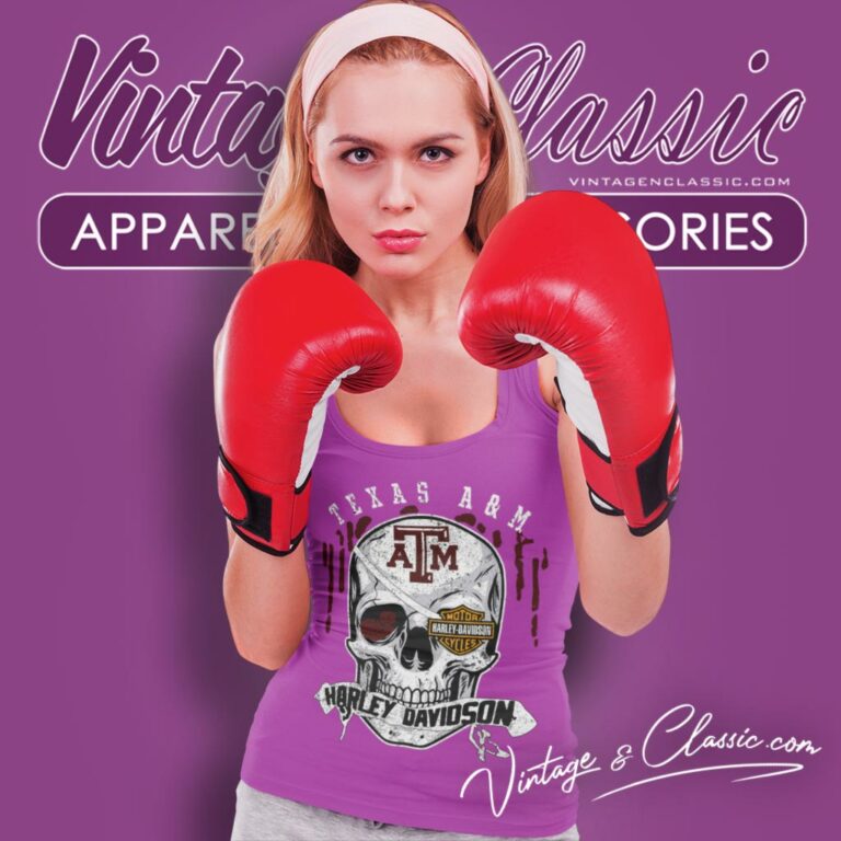 Texas Am University Harley Davidson Skull Tank Top Racerback Texas Am University Harley Davidson Skull Tank Top Racerback