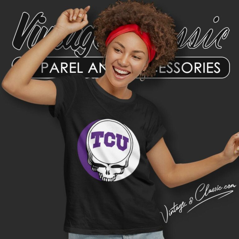 Texas Christian University Grateful Dead Steal Your Face Women T Shirt Texas Christian University Grateful Dead Steal Your Face Women T Shirt