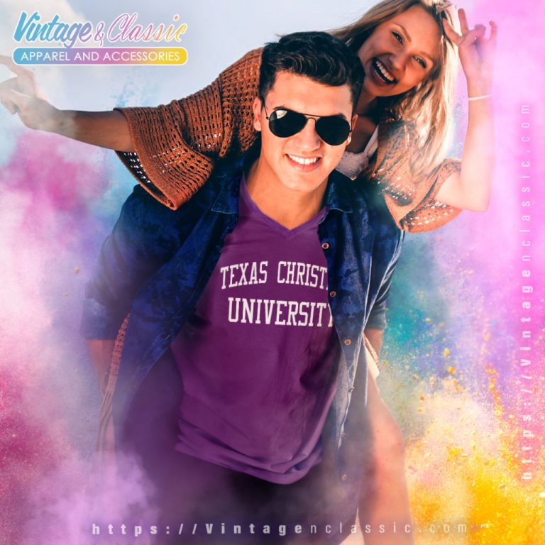 Texas Christian University Tcu V Neck TShirt Texas Christian University Tcu V Neck TShirt