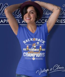 Texas Longhorns Back 2 Back 2022 2023 Ncaa Division I Womens Volleyball National Champions V Neck TShirt