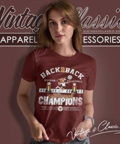 Texas Longhorns Back 2 Back 2022 2023 Ncaa Division I Womens Volleyball National Champions Women T Shirt
