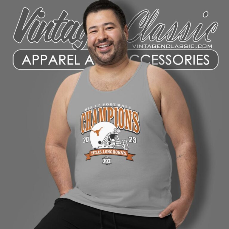 2023 Big 12 Football Champions Texas Longhorns Tank Top Racerback 2023 Big 12 Football Champions Texas Longhorns Tank Top Racerback