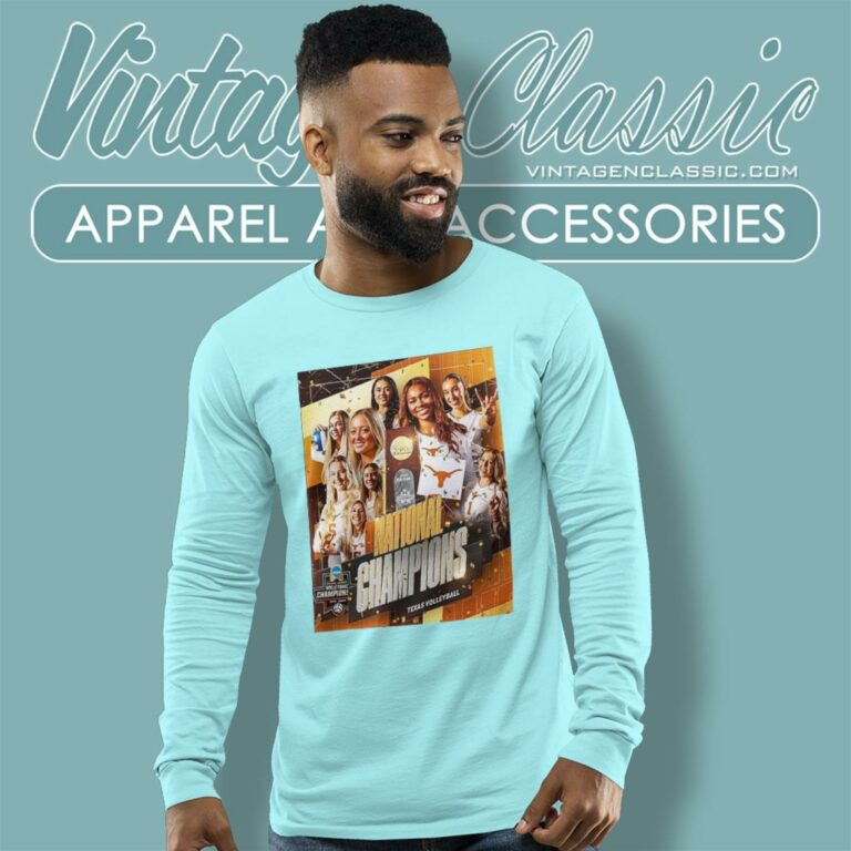 Texas Longhorns Champion 2023 Ncaa Womens Volleyball National Champions Long Sleeve Tee Texas Longhorns Champion 2023 Ncaa Womens Volleyball National Champions Long Sleeve Tee