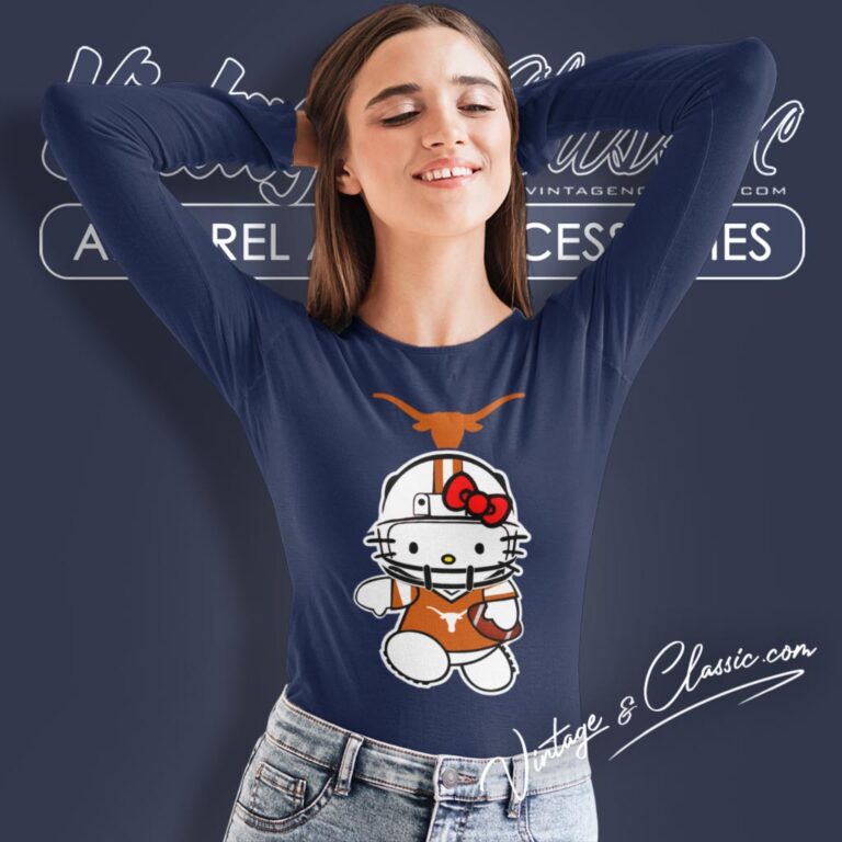 Texas Longhorns Hello Kitty Long Sleeve Tee Texas Longhorns Hello Kitty Long Sleeve Tee