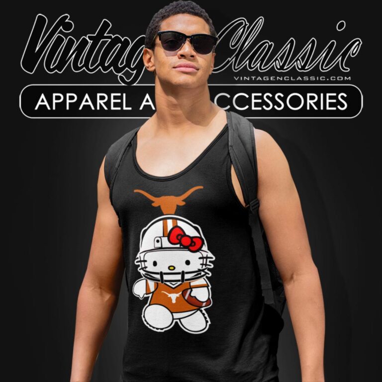 Texas Longhorns Hello Kitty Tank Top Racerback Texas Longhorns Hello Kitty Tank Top Racerback