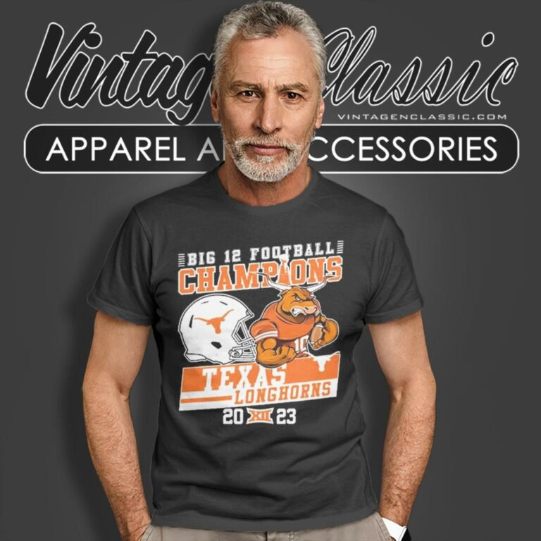 Texas Longhorns Mascot Big 12 Football Champions 2023 T Shirt Texas Longhorns Mascot Big 12 Football Champions 2023 T Shirt