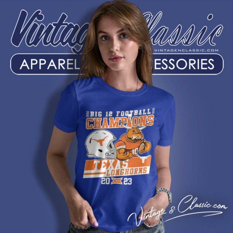 Texas Longhorns Mascot Big 12 Football Champions 2023 Women T Shirt Texas Longhorns Mascot Big 12 Football Champions 2023 Women T Shirt