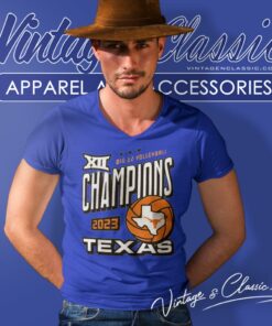 Texas Longhorns Volleyball Big 12 Champions V Neck TShirt