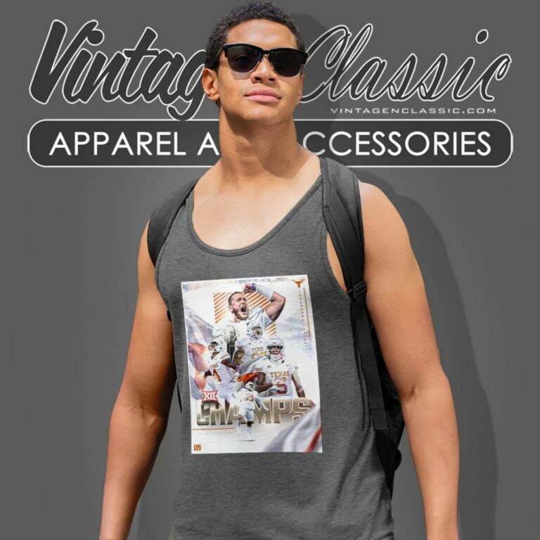 Texas Longhorns Wins 2023 Big 12 Championship Tank Top Racerback Texas Longhorns Wins 2023 Big 12 Championship Tank Top Racerback