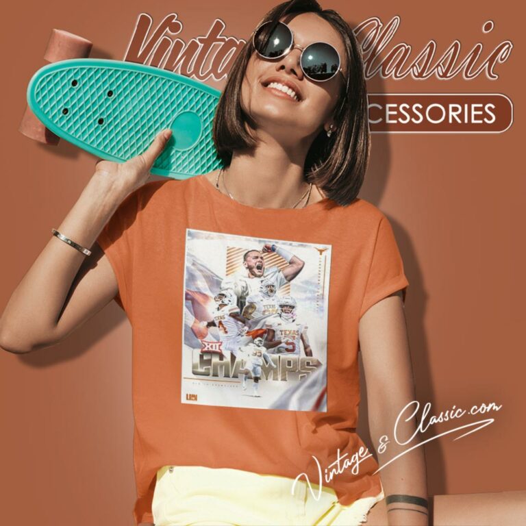 Texas Longhorns Wins 2023 Big 12 Championship Women T Shirt Texas Longhorns Wins 2023 Big 12 Championship Women T Shirt