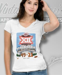 Texas Longhorns Wins 49 21 Oklahoma State Football 2023 Big 12 Championship V Neck TShirt