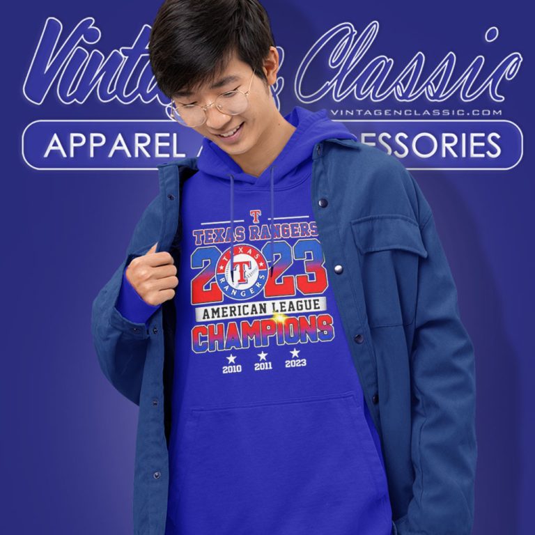 Texas Rangers 2023 Al Champions Hoodie Texas Rangers 2023 Al Champions Hoodie