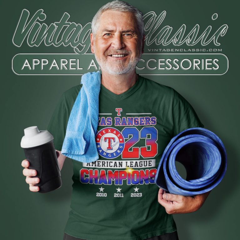 Texas Rangers 2023 Al Champions V Neck TShirt Texas Rangers 2023 Al Champions V Neck TShirt