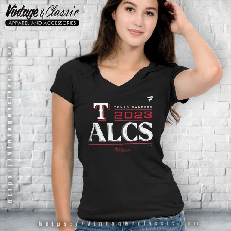 Texas Rangers 2023 Alcs Locker Room V Neck TShirt Texas Rangers 2023 Alcs Locker Room V Neck TShirt