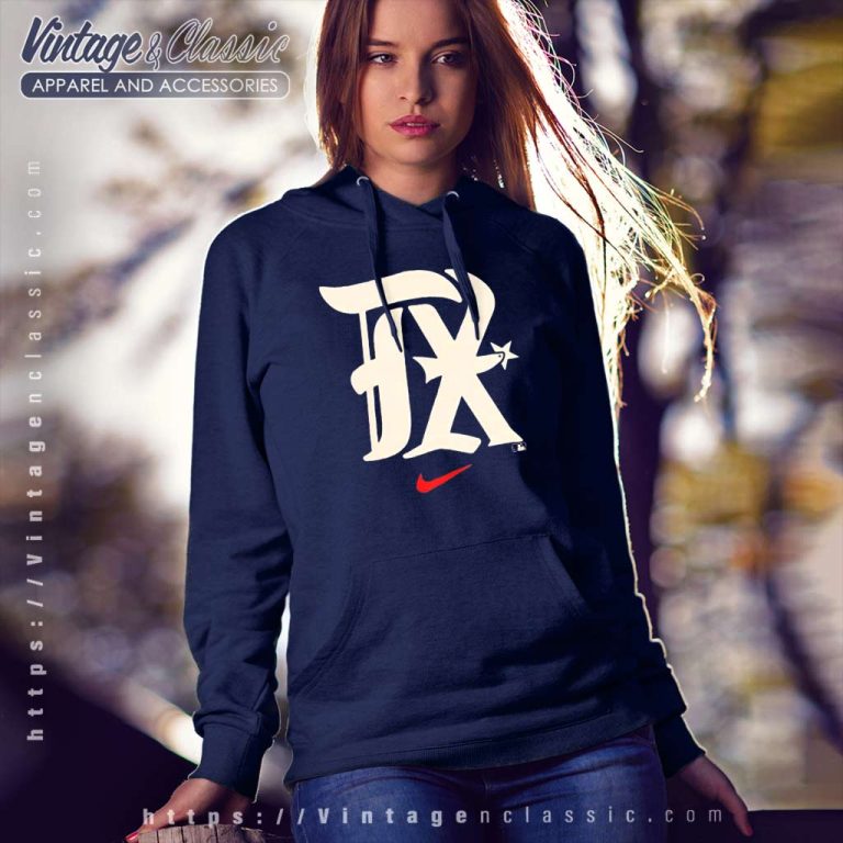 Texas Rangers 2023 City Connect Velocity Practice Performance Logo Hoodie Texas Rangers 2023 City Connect Velocity Practice Performance Logo Hoodie