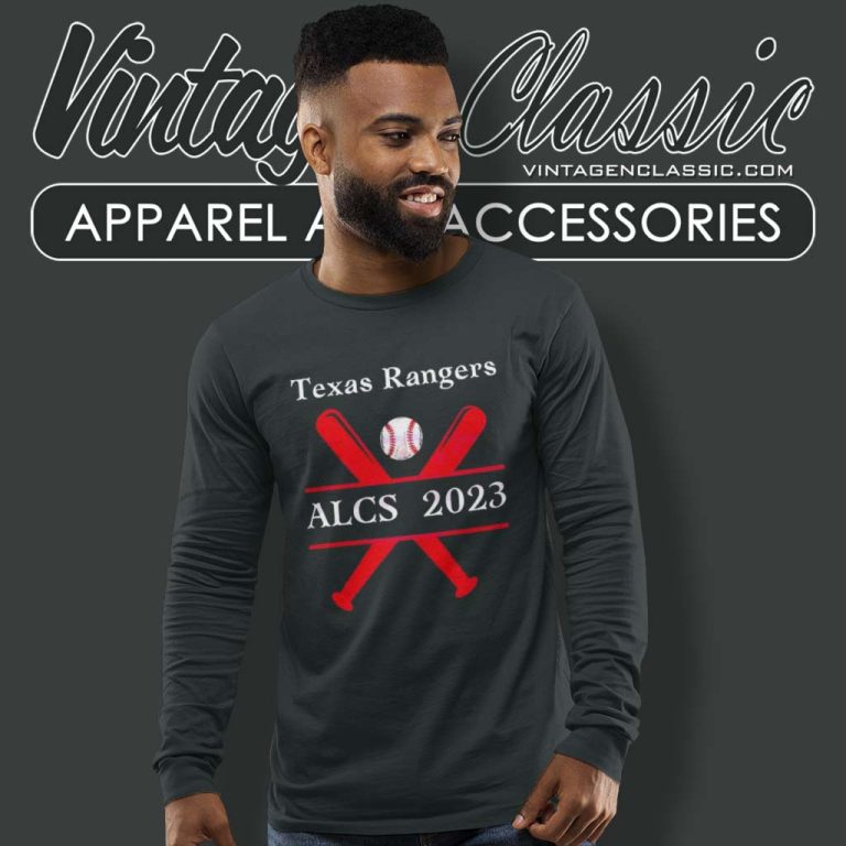 Texas Rangers Alcs Shirt Mlb World Series 2023 Long Sleeve Tee Texas Rangers Alcs Shirt Mlb World Series 2023 Long Sleeve Tee