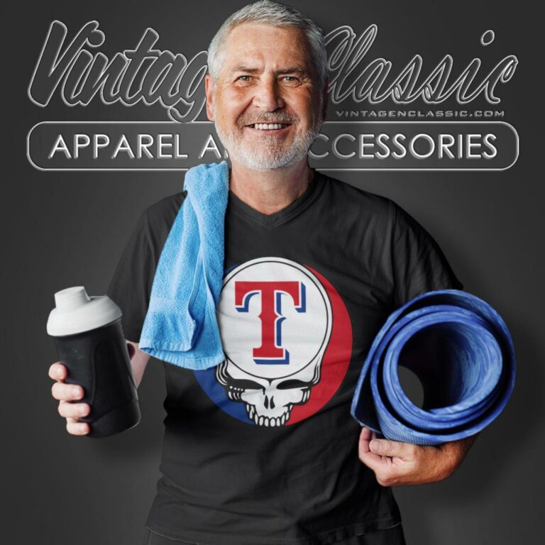 Texas Rangers Grateful Dead Steal Face V Neck TShirt Texas Rangers Grateful Dead Steal Face V Neck TShirt
