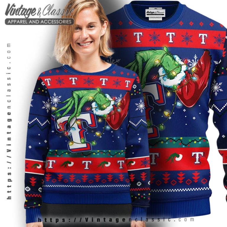 Texas Rangers Grinch Ugly Christmas Sweater Ugly Sweater shirt Texas Rangers Grinch Ugly Christmas Sweater Ugly Sweater shirt