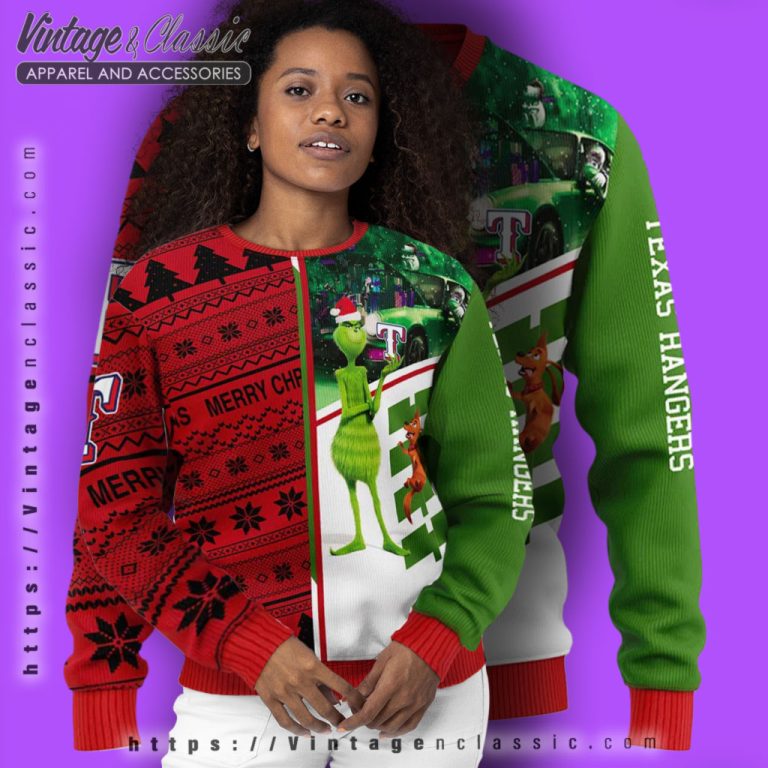 Texas Rangers Grinch Ugly Christmas Sweater Women Ugly Sweater Texas Rangers Grinch Ugly Christmas Sweater Women Ugly Sweater
