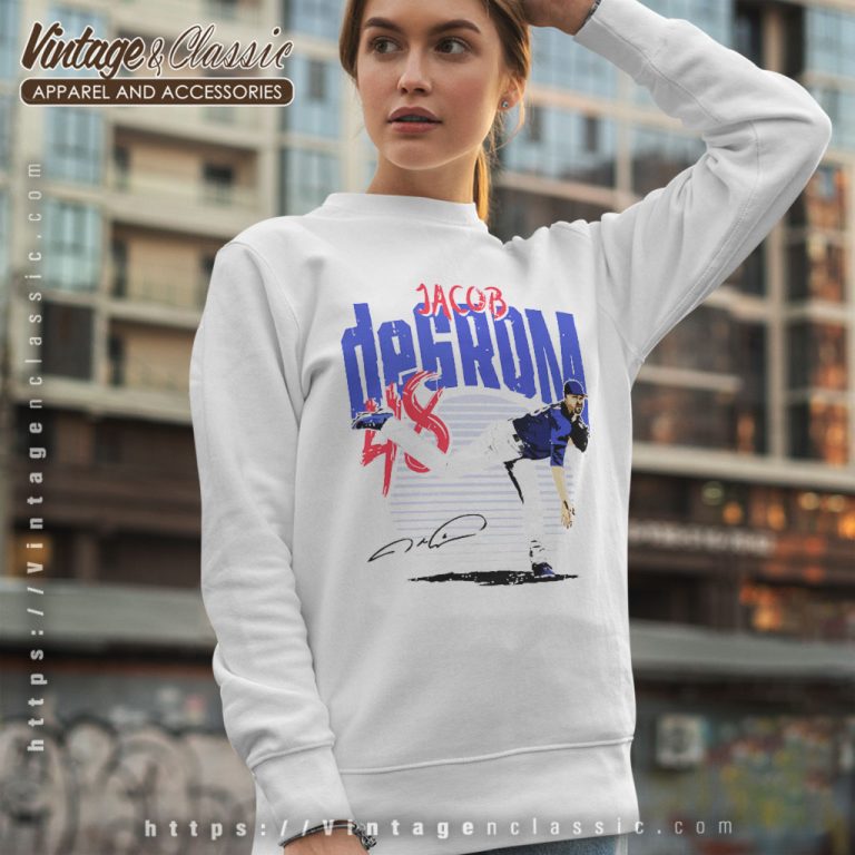 Texas Rangers Jacob Degrom Signature Sweatshirt Texas Rangers Jacob Degrom Signature Sweatshirt