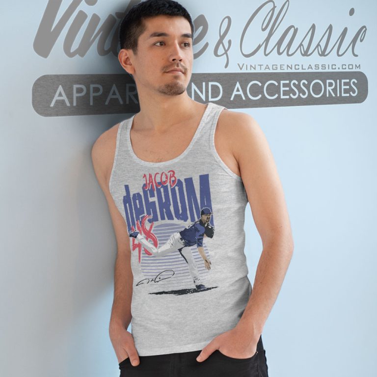 Texas Rangers Jacob Degrom Signature Tank Top Racerback Texas Rangers Jacob Degrom Signature Tank Top Racerback