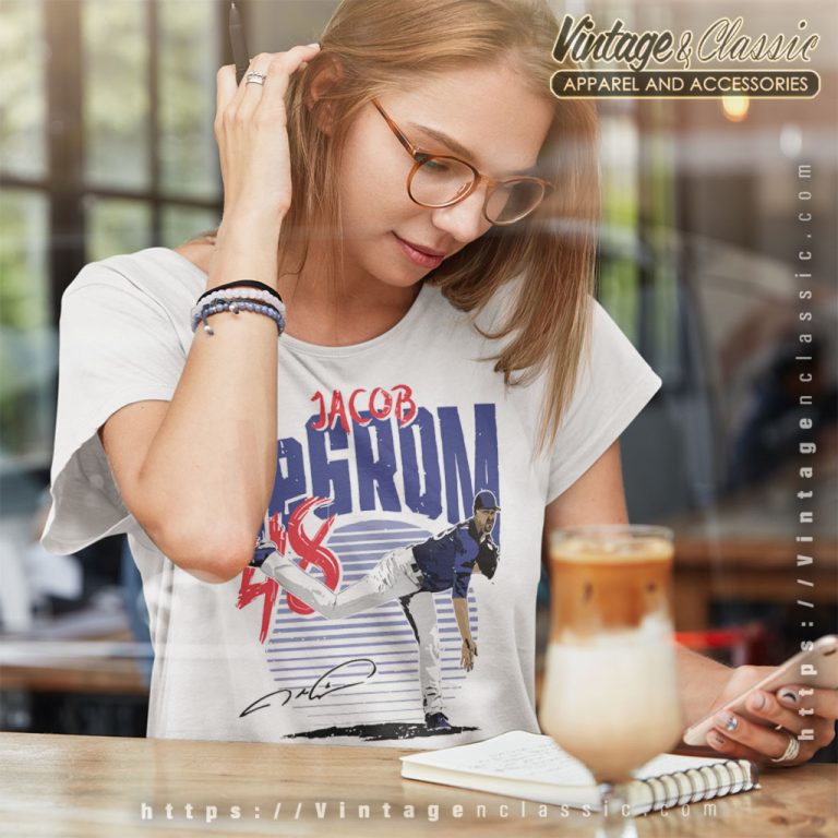 Texas Rangers Jacob Degrom Signature Women T Shirt Texas Rangers Jacob Degrom Signature Women T Shirt