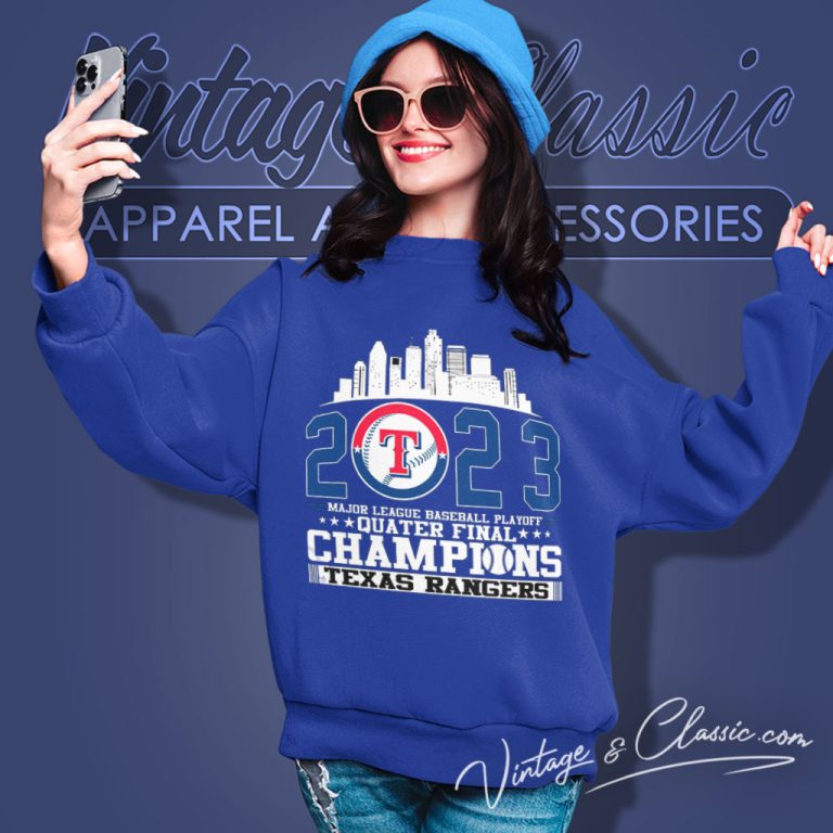 Texas Rangers Major League Baseball Playoff Champions Sweatshirt Texas Rangers Major League Baseball Playoff Champions Sweatshirt