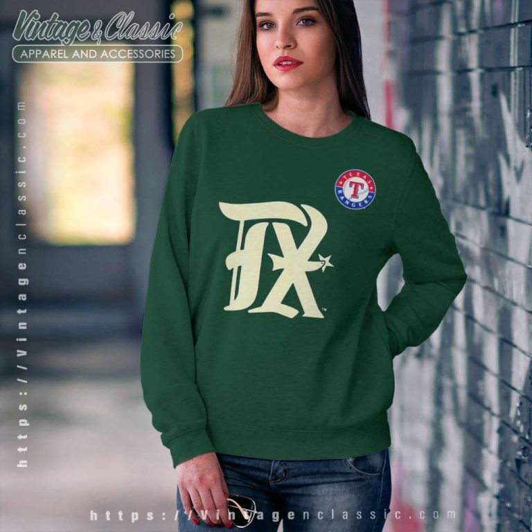 Texas Rangers 2023 City Connect Logo Sweatshirt Texas Rangers 2023 City Connect Logo Sweatshirt