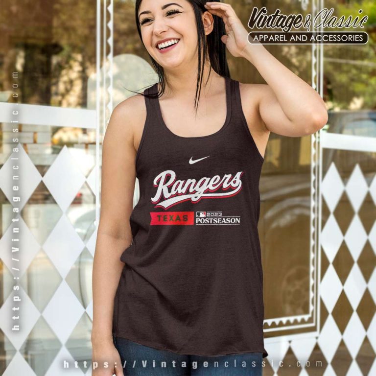 Texas Rangers Nike 2023 Postseason Tank Top Racerback Texas Rangers Nike 2023 Postseason Tank Top Racerback